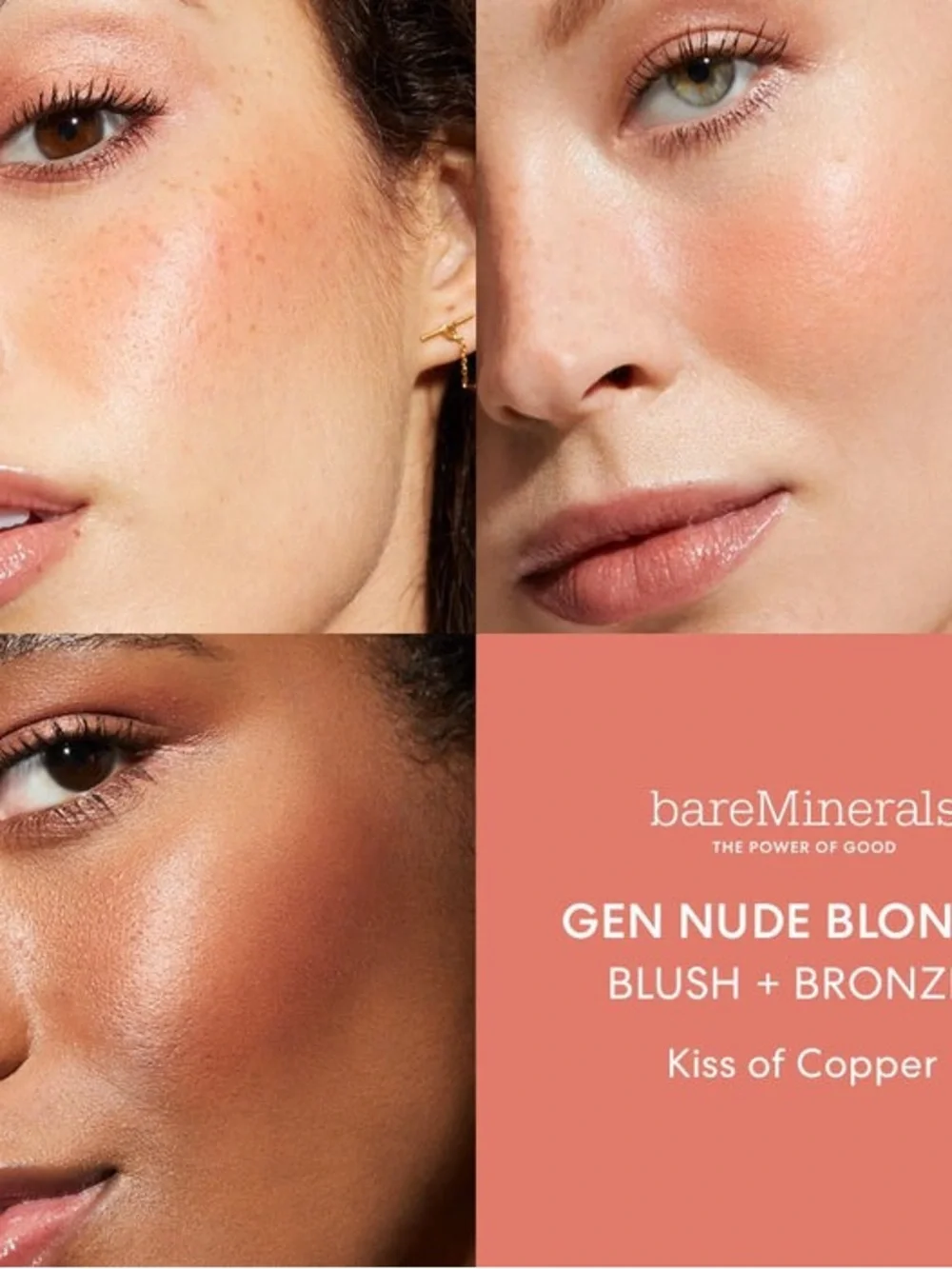 NEW BareMinerals GEN NUDE® BLONZER® BLUSH + BRONZER - Kiss Of Copper